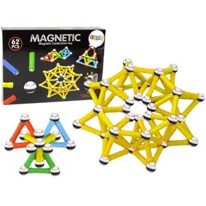 Magnetická stavebnice Magnetic 62 dílů