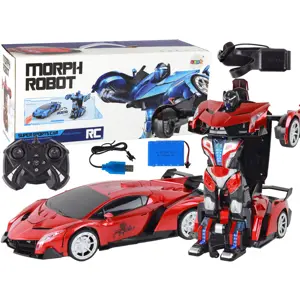 Produkt Mamido Auto Robot Transformers 2v1 na dálkové ovládání RC 1:10 červená