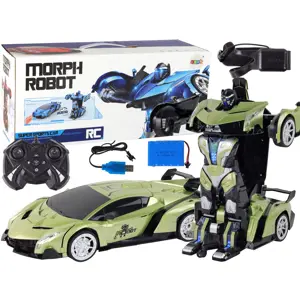 Produkt Mamido Auto Robot Transformers 2v1 na dálkové ovládání RC 1:10 zelená