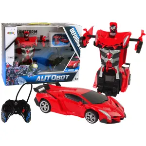 Produkt Mamido Auto Robot Transformers 2v1 na dálkové ovládání RC červený