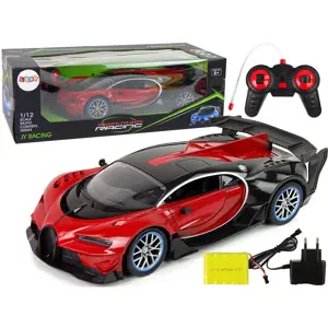 Produkt Mamido Dálkově ovládané auto Bugati Chiron Dálkové otevírání dveří červené 1:12 RC