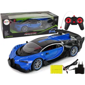 Produkt Mamido Dálkově ovládané auto Bugati Chiron Dálkové otevírání dveří modré 1:12 RC