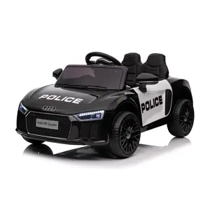 Mamido Mamido Dětské elektrické autíčko Audi R8 Spyder policie Barva: Černá