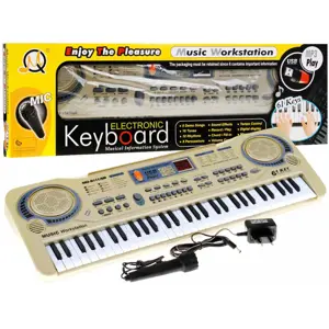 Mamido Mamido Dětský keyboard s mikrofonem nahráváním USB MP3