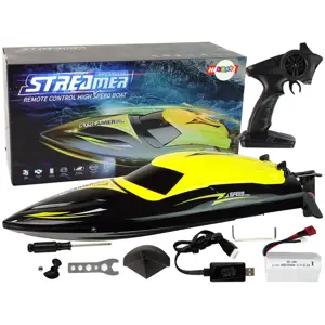 Produkt Mamido Motorový člun na dálkové ovládání Streamer RC 2,4 GHz žlutý