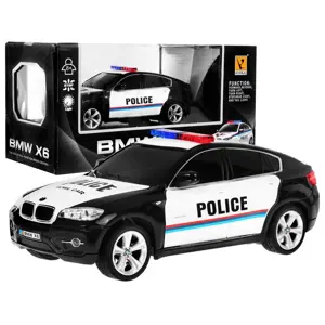 Produkt mamido Policejní autíčko na dálkové ovládání RC BMW X6 1:24