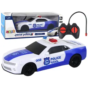 Mamido Policejní auto na dálkové ovládání RC 1:24 modré