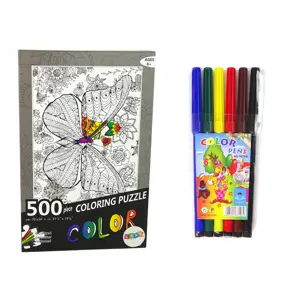 mamido Puzzle k vymalování Motýl 500 dílků