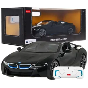 Mamido RASTAR Auto na dálkové ovládání RC BMW I8 Roadster Rastar 1:12 černé