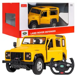 Mamido RASTAR Auto na dálkové RC ovládání Land Rover Defender Rastar 1:14 žluté