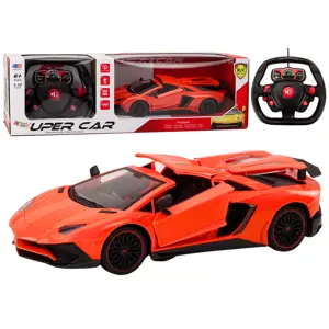 Produkt Mamido RC sportovní auto 1:12 s otevíracími dveřmi oranžové