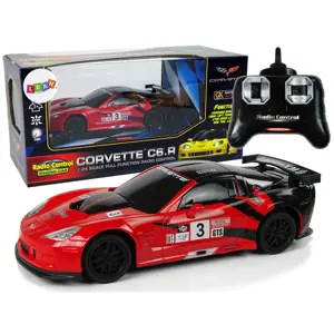 Mamido Sportovní auto na dálkové ovládání RC Corvette 1:24 červené