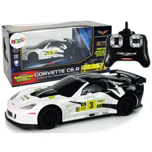 Produkt Mamido Sportovní auto na dálkové ovládání RC Corvette C6R 1:24 bílé