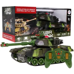 Produkt Mamido Tank na dálkové ovládání RC 1:18 zelený