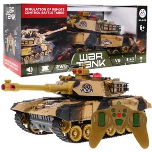 Produkt Mamido Tank na dálkové ovládání RC béžový 1:18