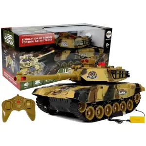 Produkt Mamido Tank na dálkové ovládání WAR RC hnědý