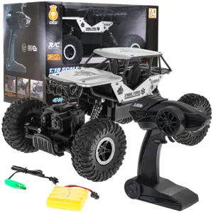 Produkt Mamido Terénní autíčko na dálkové ovládání Crawler Monster 1:18 stříbrné RC