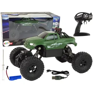 Mamido Terénní auto Off-Road na dálkové ovládání RC 2,4 GHz 1:18 zelené