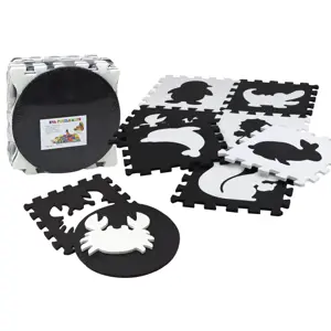 Produkt Měkké kontrastní vzdělávací pěnové puzzle EVA černobílé 19 dílků