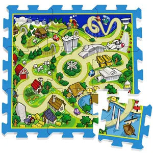 Pěnové puzzle podložka závodní dráha 31x31