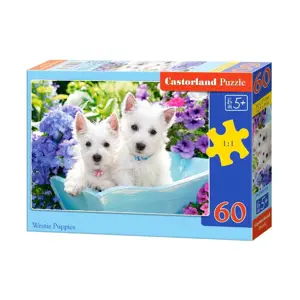 Puzzle 60 dílků štěňátka Westie