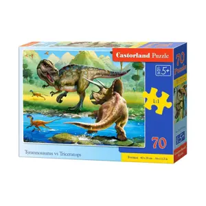 Produkt Puzzle 70 dílků Tyrannosaurus vs Triceratops