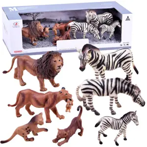 Produkt Sada zvířátek SAFARI figurky lev, zebra