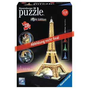 Produkt 3D puzzle Eiffelova věž (Noční edice), 216 dílků - Ravensburger