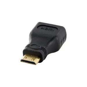 4World Adaptér mini HDMI C M - HDMI F Black