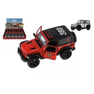 Produkt Auto Kinsmart Jeep Wrangler Policie 2018 kov/plast 12cm na zpětné natažení