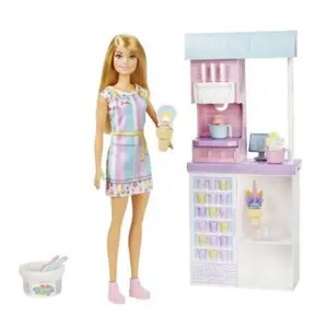 Produkt Barbie herní set prodavačka zmrzliny blondýnka