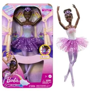 Barbie svítící magická baletka s fialovou sukní