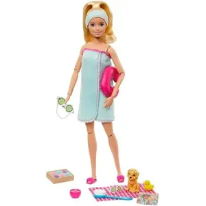 Produkt Barbie wellness panenka varianta 2. blondýnka