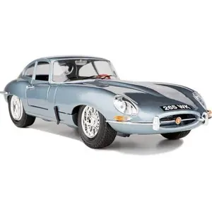 Bburago Jaguar E type Coupe stříbrná 1:18