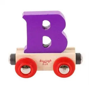 Produkt Bigjigs Rail Vagónek dřevěné vláčkodráhy - Písmeno B