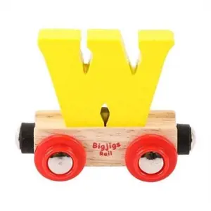 Produkt Bigjigs Rail Vagónek dřevěné vláčkodráhy - Písmeno W