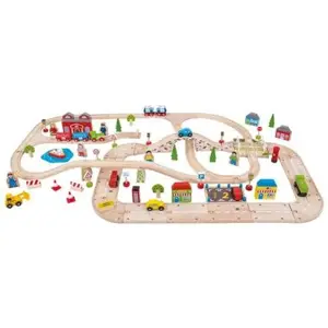 Produkt Bigjigs Rail Vláčkodráha a autodráha