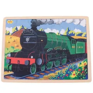 Produkt Bigjigs Toys Dřevěné puzzle historický vlak Flying Scotsman 35 dílků