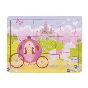 Produkt Bigjigs Toys Dřevěné puzzle princezna s kočárem