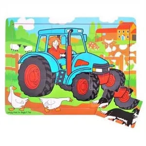 Produkt Bigjigs Toys Dřevěné puzzle traktor 9 dílků