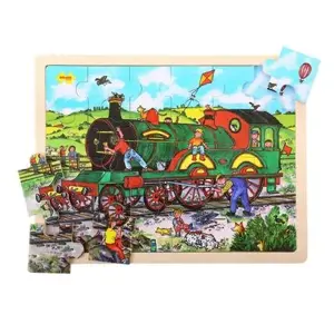 Produkt Bigjigs Toys Dřevěné puzzle vlak 24 dílků