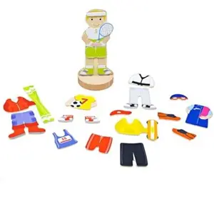 Produkt Bigjigs Toys Magnetické oblékací puzzle sportovní aktivity