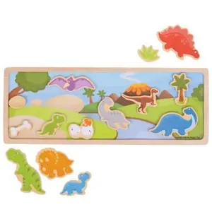 Produkt Bigjigs Toys magnetické puzzle dinosauři