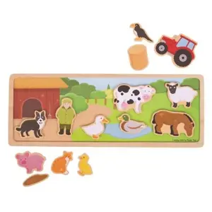 Produkt Bigjigs Toys magnetické puzzle farma