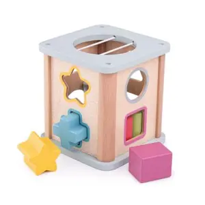 Produkt Bigjigs Toys Motorická kostka modrá