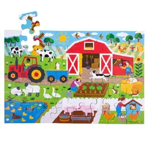 Produkt Bigjigs Toys Podlahové puzzle Farma 48dílků