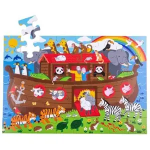 Produkt Bigjigs Toys Podlahové puzzle Noemova archa 48dílků