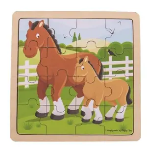 Produkt Bigjigs Toys puzzle - Kůň s hříbátkem