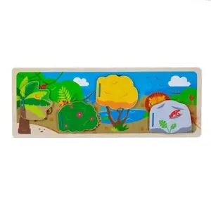 Produkt Bigjigs Toys Senzorické puzzle džungle