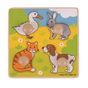 Produkt Bigjigs Toys Vkládací puzzle domácí zvířátka